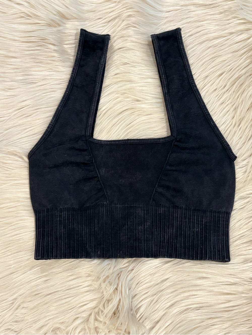 FREE PEOPLE Good Karma Square Neck Bra Crop Top XS/S - Picture 9 of 10